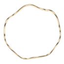 9ct Yellow Gold Wavy Solid Bangle