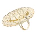 14ct Yellow And White Gold Greek Key Patterned Fancy Ring