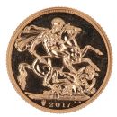 2017 Elizabeth II Fifth Portrait UK Full Sovereign Coin