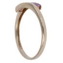 9ct Yellow Gold 0.01ct Diamond and Pink Sapphire Fancy Ring