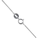 Platinum 0.50ct Baguette Cut Diamond and Emerald Cluster Pendant and Chain 18"