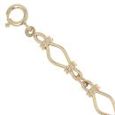 9ct Yellow Gold Fancy Bracelet 7.5"