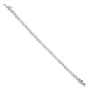 Platinum 12.00ct Brilliant Cut Lab Grown Diamond Tennis Bracelet 7"