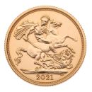 2021 Elizabeth II Fifth Portrait UK Full Sovereign Coin