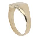 9ct Yellow Gold Half Patterned Signet Ring
