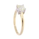 18ct Yellow Gold Princess Cut 1.02ct Diamond Solitaire Ring