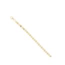 9ct Yellow Gold Heart Cubic Zirconia Bracelet