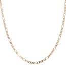 9ct Yellow Gold Figaro Chain 24"