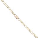 9ct Yellow Gold Galloping Horse Pendant and Figaro Chain 20"