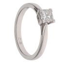Platinum 0.60ct Princess Cut Diamond Solitaire Ring