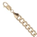 9ct Yellow Gold Curb Bracelet 8"