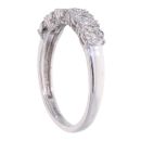 9ct White Gold 0.33ct Diamond Cluster Ring