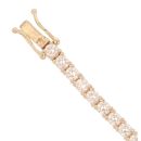 9ct Yellow Gold Cubic Zirconia Tennis Bracelet 6.5"