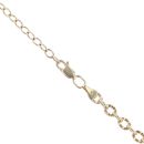 9ct Yellow Gold Textured Link Belcher Chain 18"