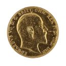 1909 Edward VII  Large Head UK Full Sovereign Coin