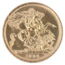 1966 Elizabeth II First Portrait UK Full Sovereign Coin