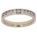 9ct Yellow Gold 0.50ct Brilliant Cut Diamond Half Eternity Ring