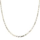 9ct Yellow Gold Figaro Chain 18"
