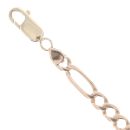 9ct Yellow Gold Figaro Bracelet 7.5"