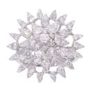 18ct White Gold 1.79ct Diamond Cluster Ring
