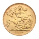 1912 George V Large Head UK Half Sovereign Coin