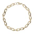9ct Yellow Gold Fancy Bracelet 7.5"
