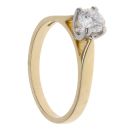 18ct Yellow Gold 0.49ct Brilliant Cut Diamond Solitaire Ring