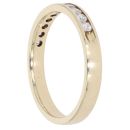 9ct Yellow Gold 0.33ct Brilliant Cut Diamond Half Eternity Ring