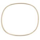 9ct Yellow Gold Plain Square Bangle