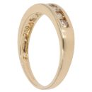 18ct Yellow Gold 0.45ct Brilliant Cut Diamond Half Eternity Ring
