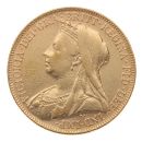 1899 Victoria Old Head UK Full Sovereign Coin