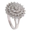 18ct White Gold 2.00ct Brilliant Cut Diamond Cluster Ring