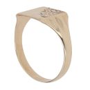 9ct Yellow Gold Patterned Signet Ring