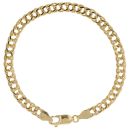 9ct Yellow Gold Double Curb Chain 7.5"