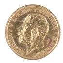 1911 George V  Large Head UK Half Sovereign Coin