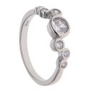 Silver Cubic Zirconia Fancy Ring By Icesia