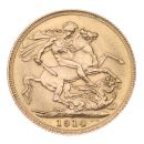 1914 George V Large Head UK Full Sovereign Coin