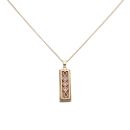 9ct Yellow and Rose Gold Clogau 0.05ct Diamond Pendant and Chain 18"