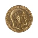 1909 Edward VII Large Head UK Full Sovereign Coin
