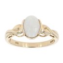 9ct Yellow Gold Created Opal Ring