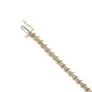 14ct Yellow Gold 2.00ct Brilliant Cut Diamond Bracelet 7"