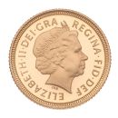 2002 Elizabeth II Fourth Portrait UK Half Sovereign Coin Boxed with Proof