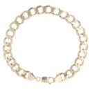 9ct Yellow Gold Curb Bracelet 9"