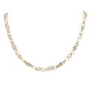 14ct Yellow and White Gold Chain 22"