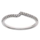 18ct White Gold 0.15ct Brilliant Cut Diamond Fancy Band