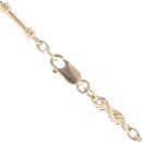 9ct Yellow Gold Rope And Bars Chain 18"