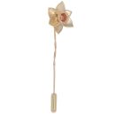 9ct Yellow and Rose Gold Daffodil Clogau Tie Pin