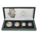 2005 Elizabeth II UK Sovereign Boxed Set of 4 Coins Collection