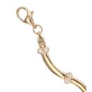9ct Yellow Gold Cubic Zirconia Bracelet 7.5"