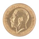 1913 George V Large Head UK Half Sovereign Coin
